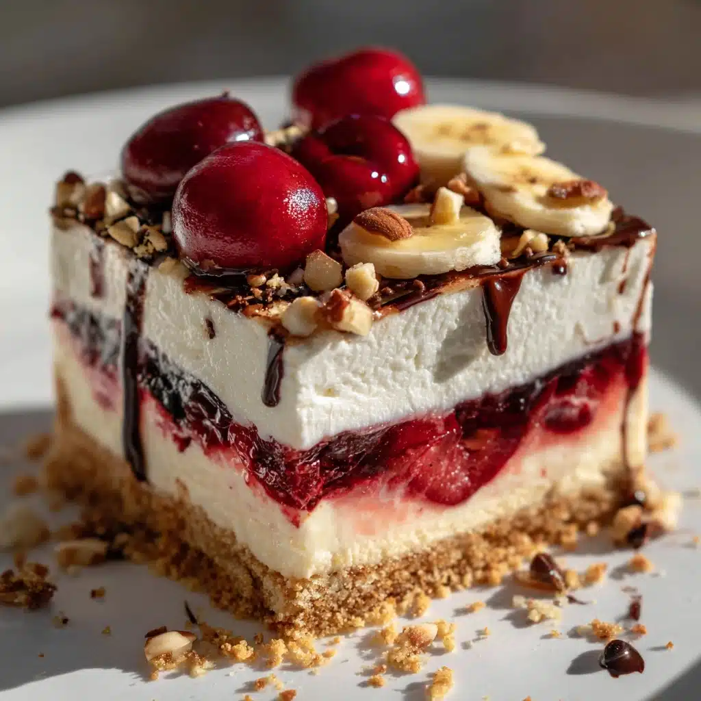 No-Bake Banana Split Cake Recipe - Recipe Image
