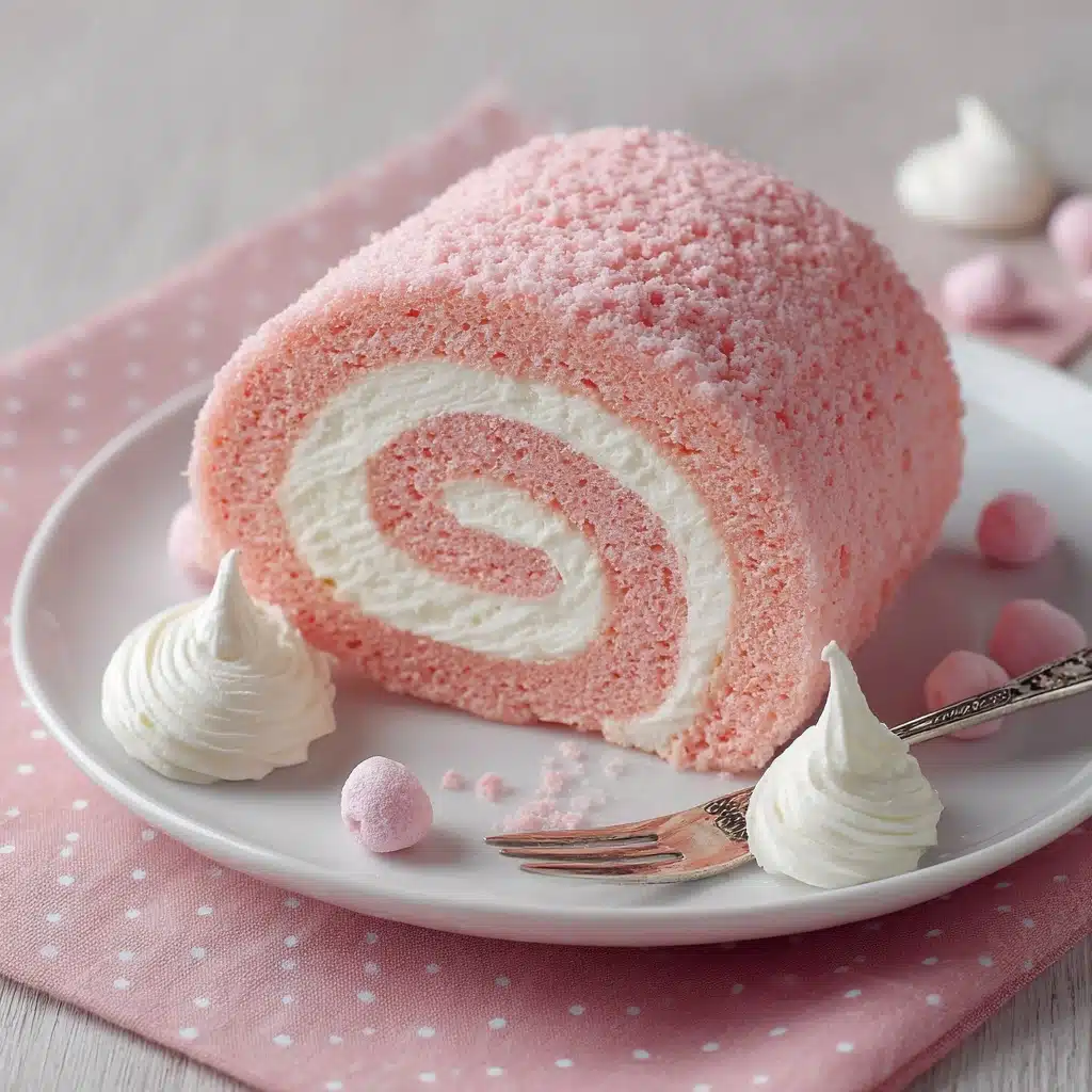 Japanese Cotton Candy Swiss Cake Roll Recipe - Recipe Image