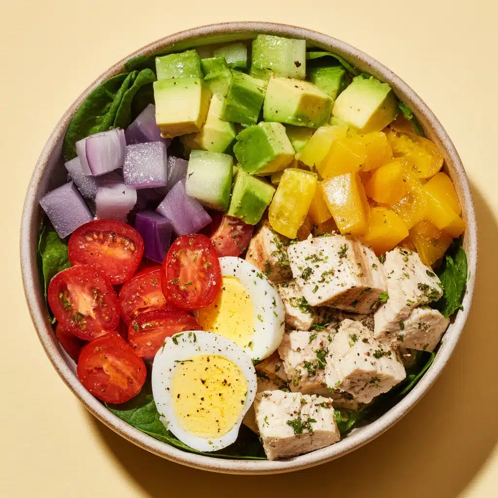 High-Protein Avocado Chicken Salad with Egg Recipe - Recipe Image