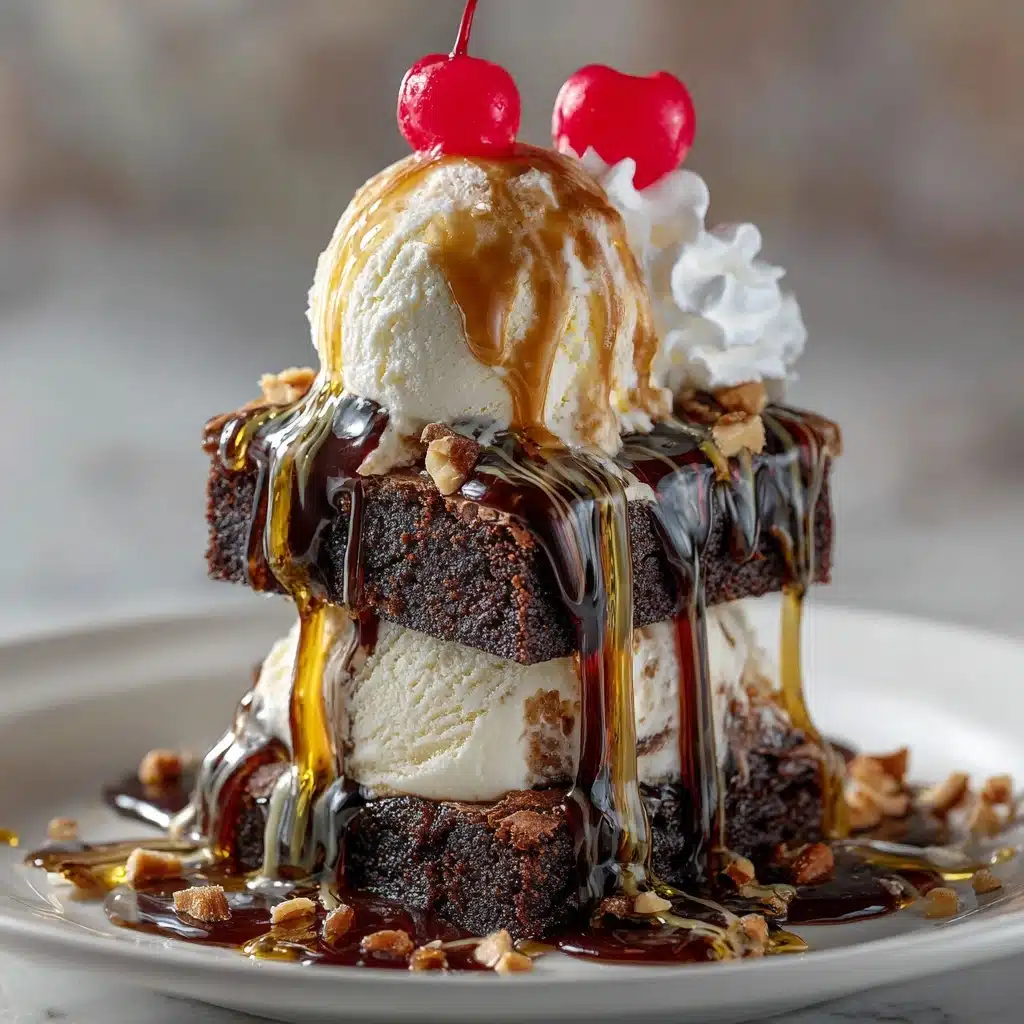 Ultimate English Brownie Sundae Recipe - Recipe Image
