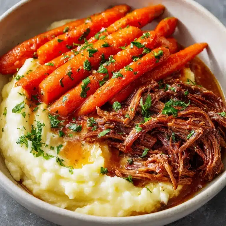 Slow Cooker Garlic Herb Pot Roast Recipe