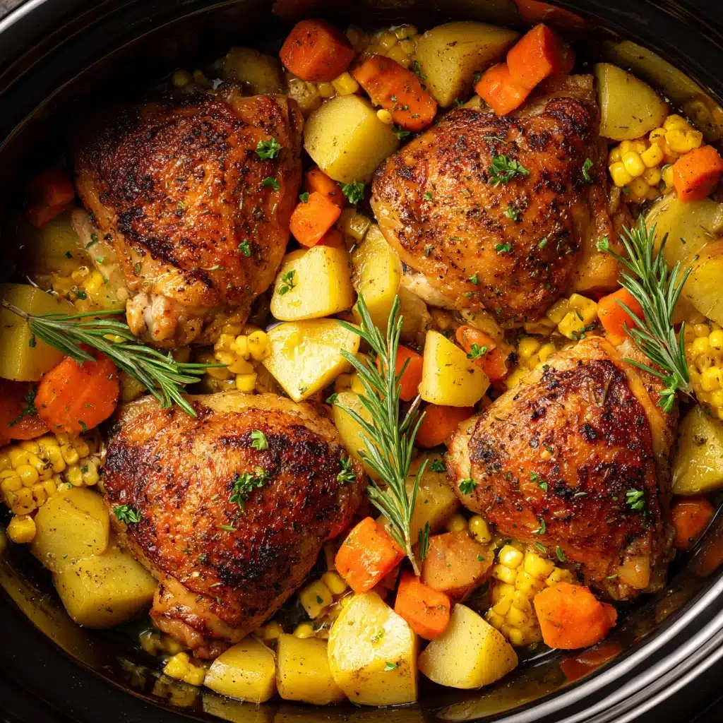 Slow Cooker Chicken Thighs Recipe - Recipe Image
