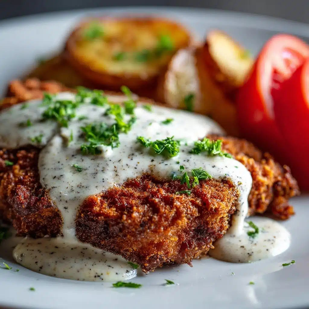 Southern Fried Chicken with Creamy Gravy Recipe - Recipe Image