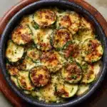 Cheesy Garlic Zucchini Steaks Recipe