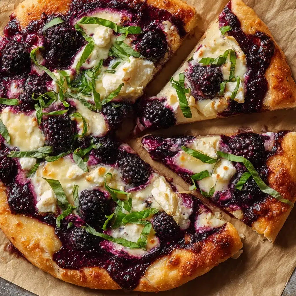Blackberry Ricotta Pizza with Basil Recipe
