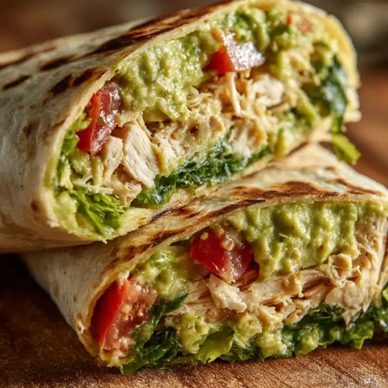 Avocado Chicken Salad Wrap Delight Recipe
