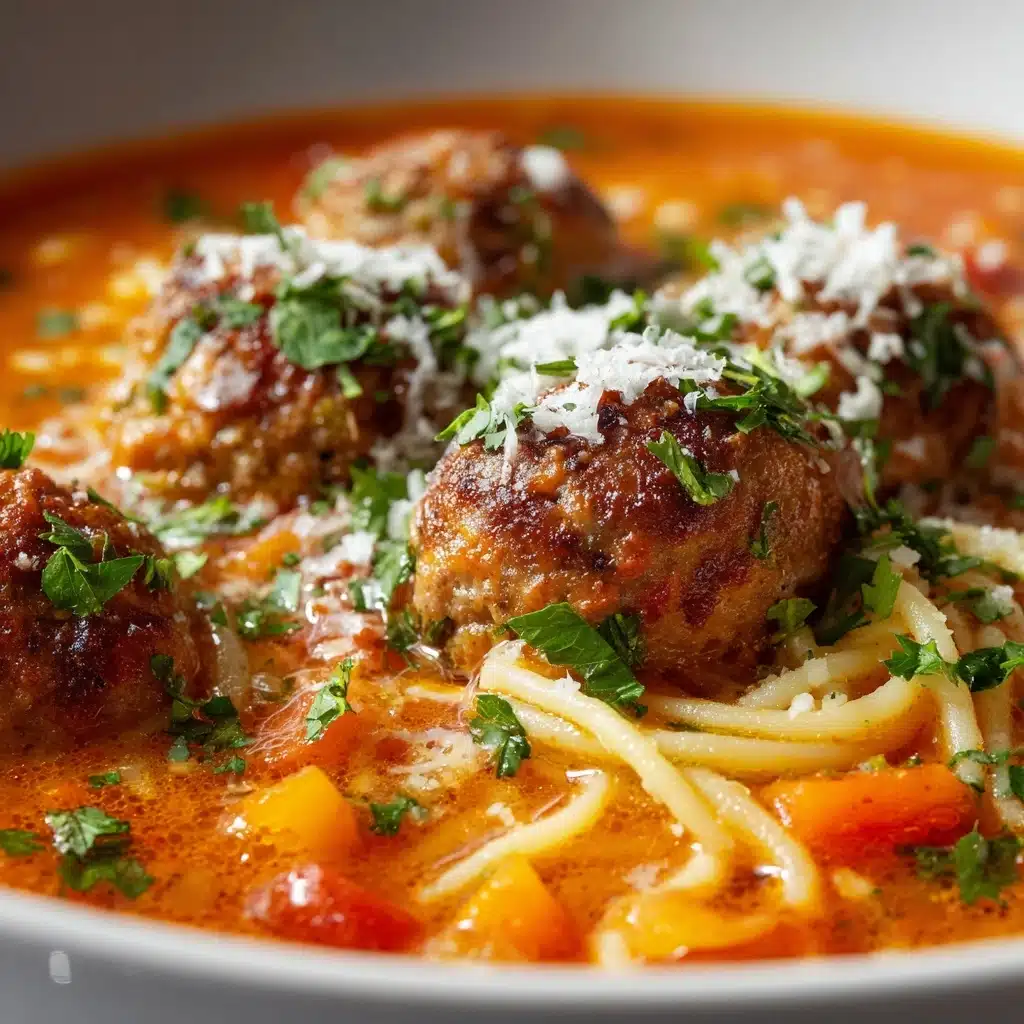 Chunky Italian Meatball Soup Recipe - Recipe Image