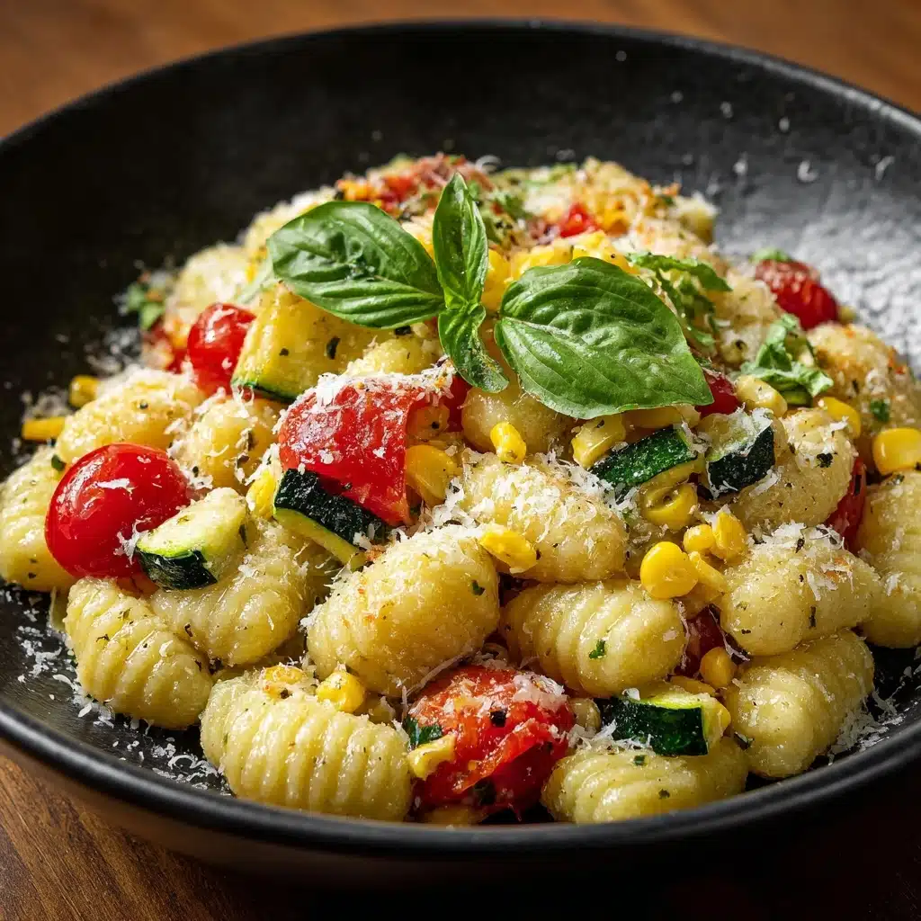 Summer Cavatelli with Corn, Tomatoes and Zucchini Recipe - Recipe Image
