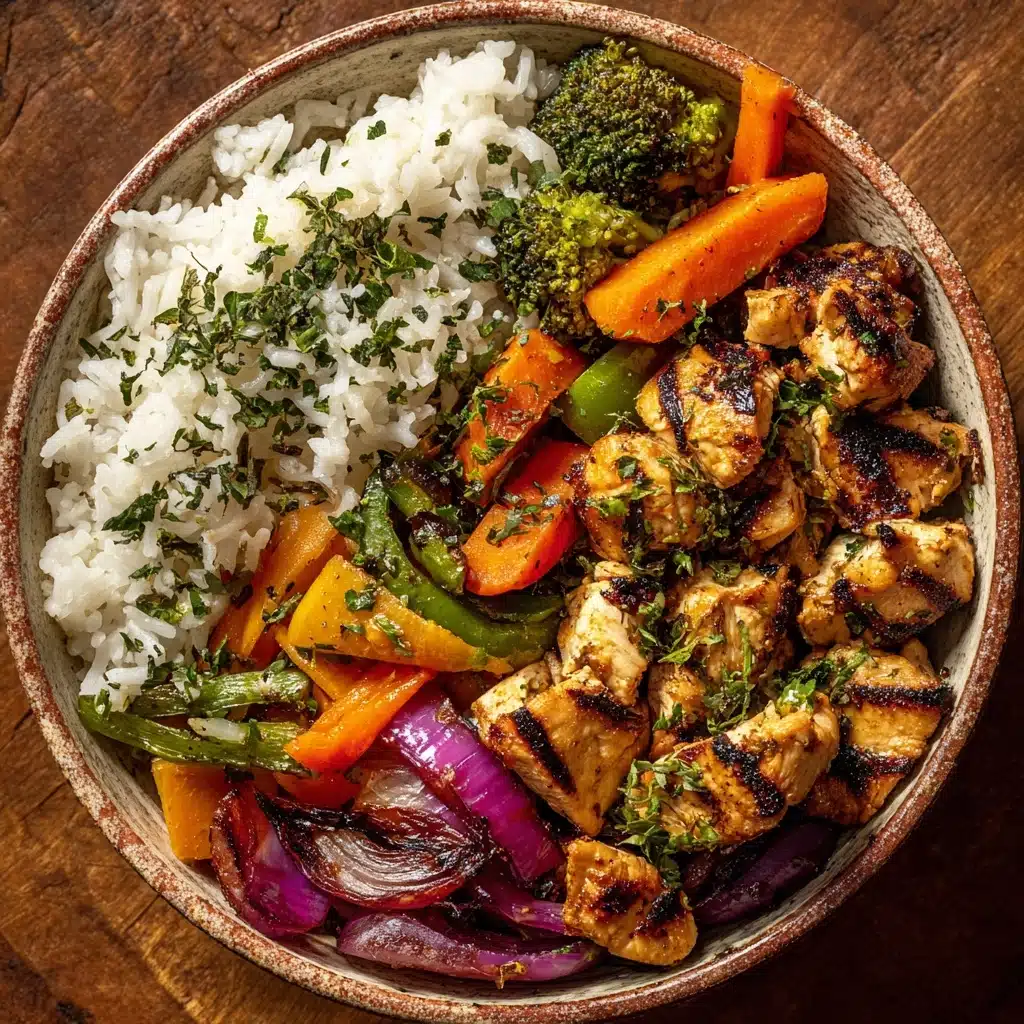 Healthy Chicken & Veggie Stir-Fry with Rice Recipe - Recipe Image