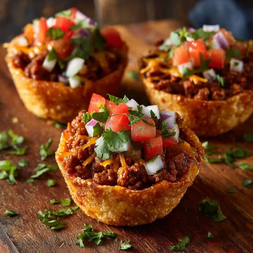 Easy Crunchy Taco Cups Recipe - Recipe Image