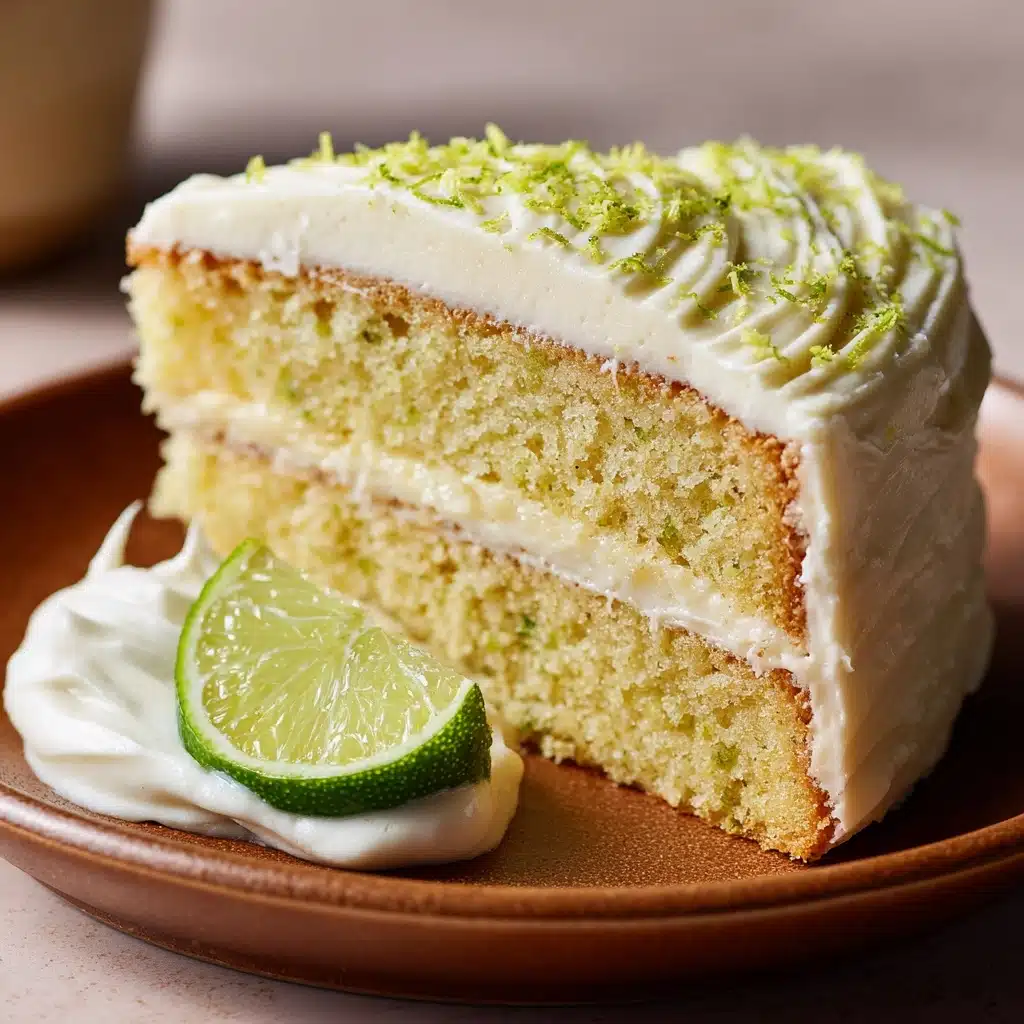 Key Lime Cake with Key Lime Cream Cheese Frosting Recipe - Recipe Image