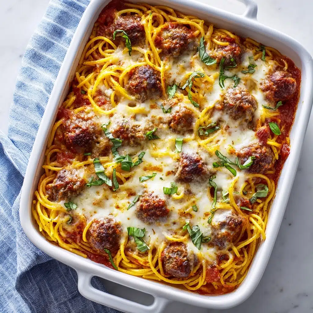 Baked Spaghetti and Meatballs Recipe - Recipe Image