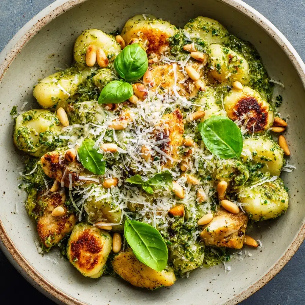Creamy Chicken Pesto Gnocchi Recipe - Recipe Image