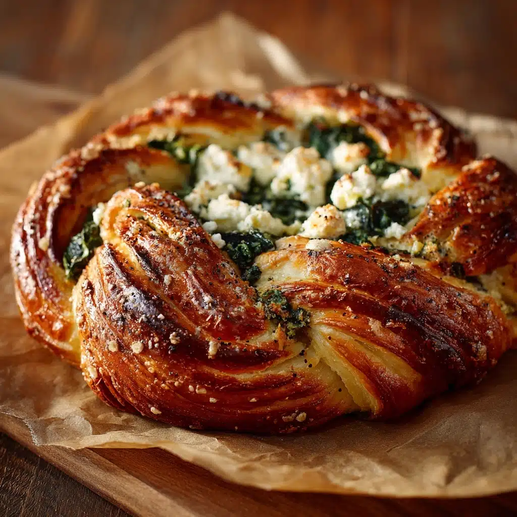 Spinach and Cheese Stuffed Twists Recipe - Recipe Image