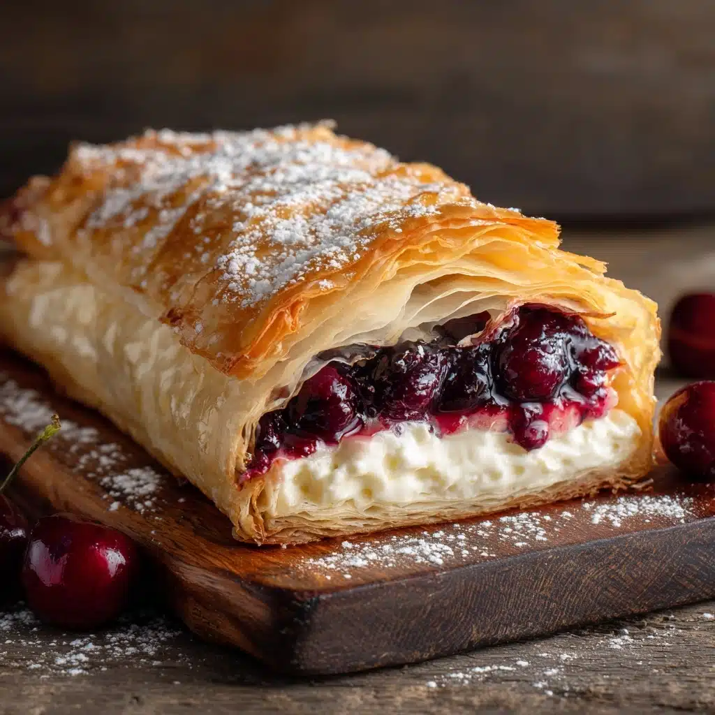 Creamy Cherry Strudel Recipe - Recipe Image