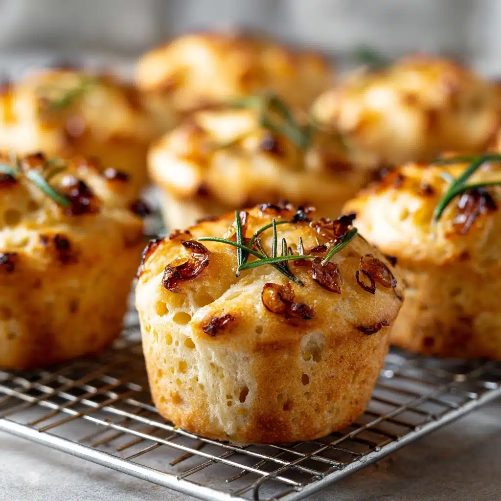 Easy Garlic Rosemary Focaccia Muffins to Savor Recipe - Recipe Image