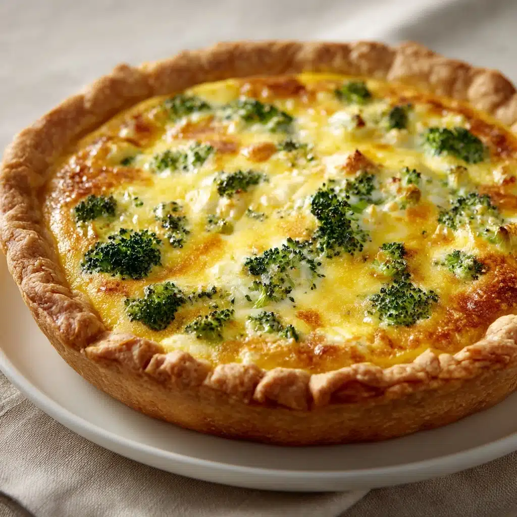 Broccoli Cheddar Quiche Recipe - Recipe Image