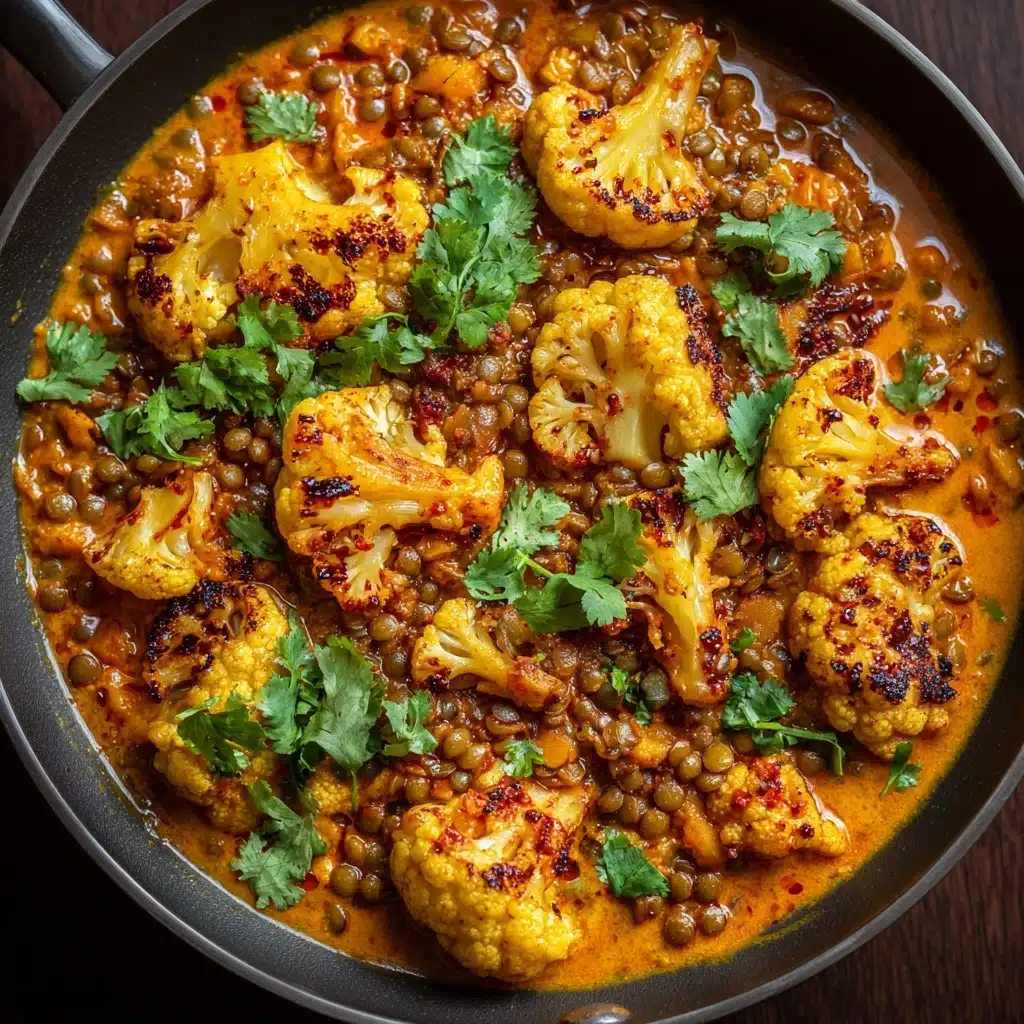 Spice-Roasted Cauliflower in Coconut Tomato Sauce with Lentils Recipe - Recipe Image