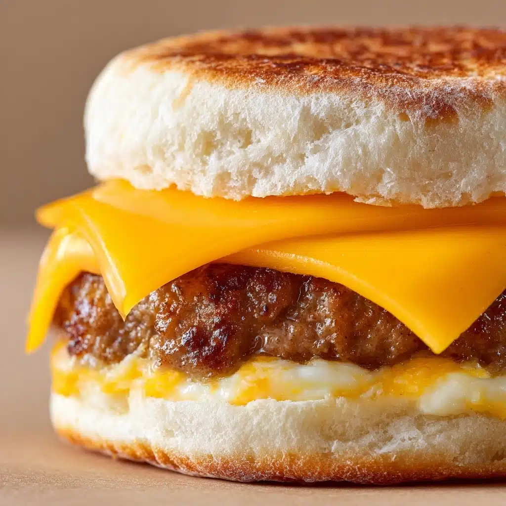 Eggo Sausage, Egg and Cheese Sandwich Recipe - Recipe Image