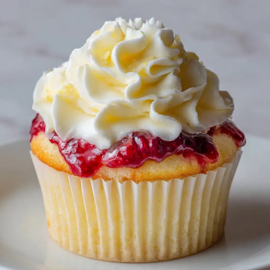 A Bright Delight: Lemon Raspberry Cupcakes Recipe - Recipe Image