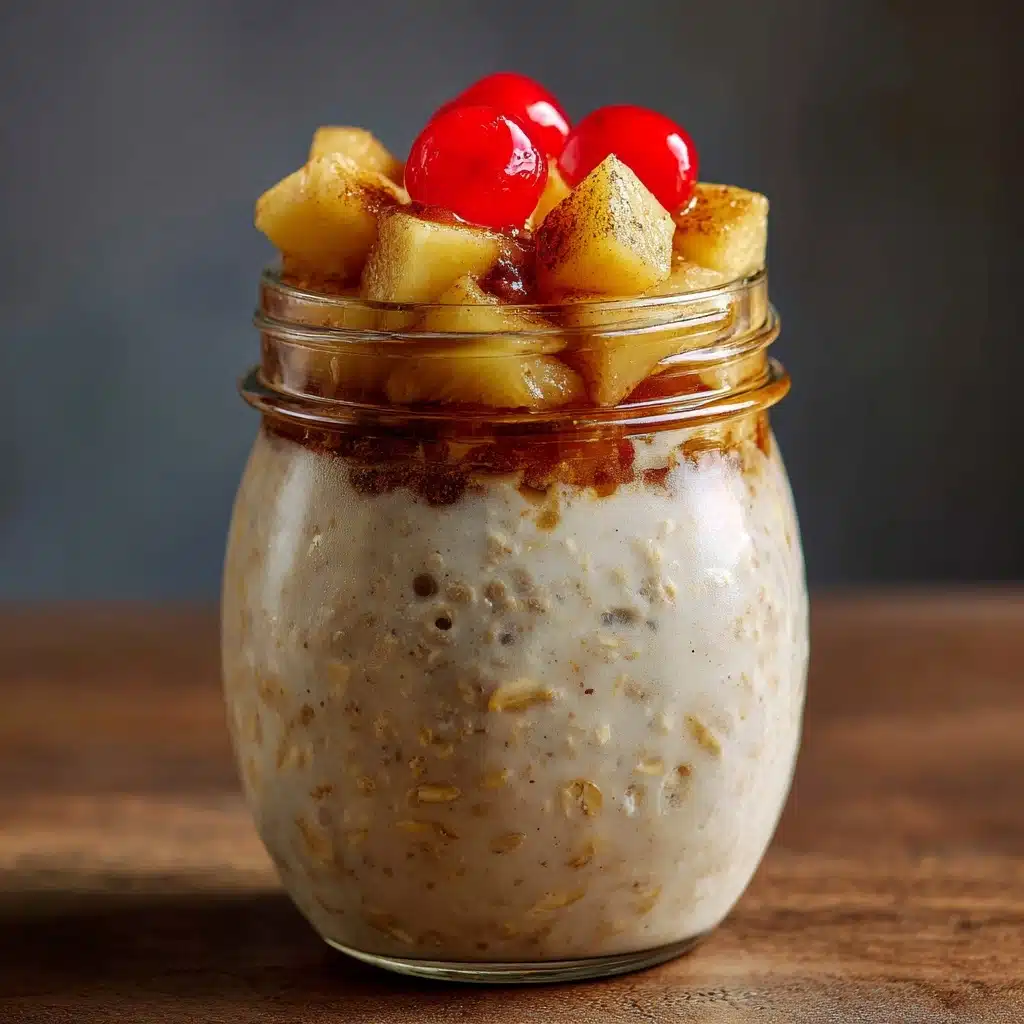 Pineapple Upside Down Overnight Oats Recipe - Recipe Image
