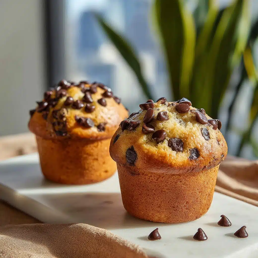 Vegan Chocolate Chip Muffins Recipe - Recipe Image