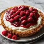 No Bake Raspberry Cream Pie Recipe