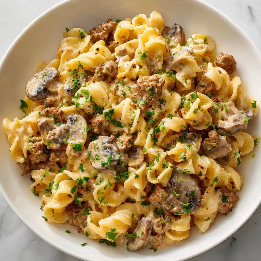 Philly Cheesesteak Pasta Recipe - Recipe Image