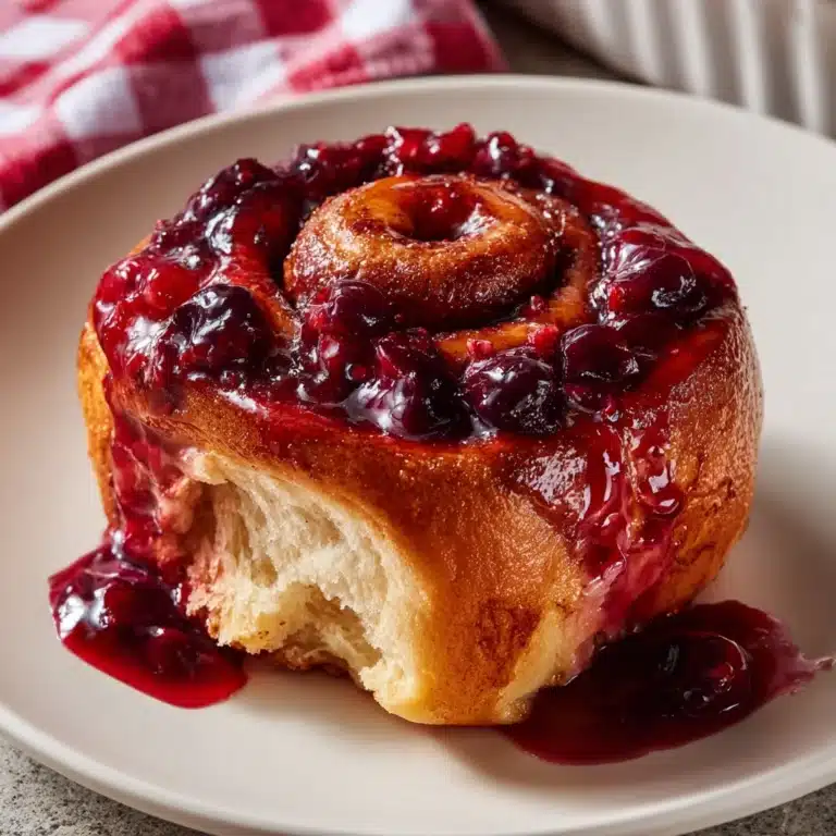 Crock Pot Cinnamon Rolls with Cherry Pie Filling Recipe