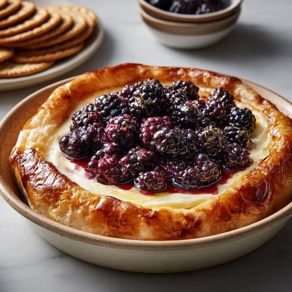 Baked Cranberry Cream Cheese Dip with a Golden Crust Recipe - Recipe Image