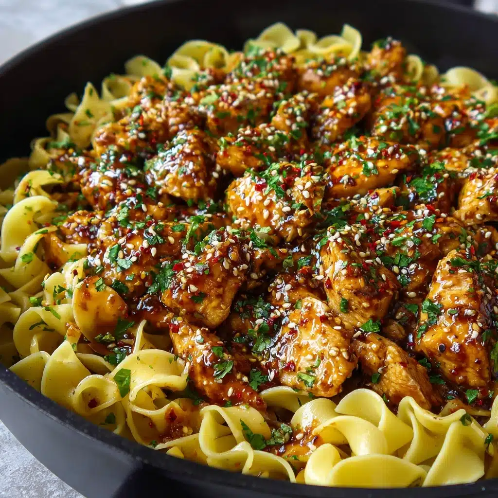 One-Pot Honey Garlic Chicken and Noodles Recipe