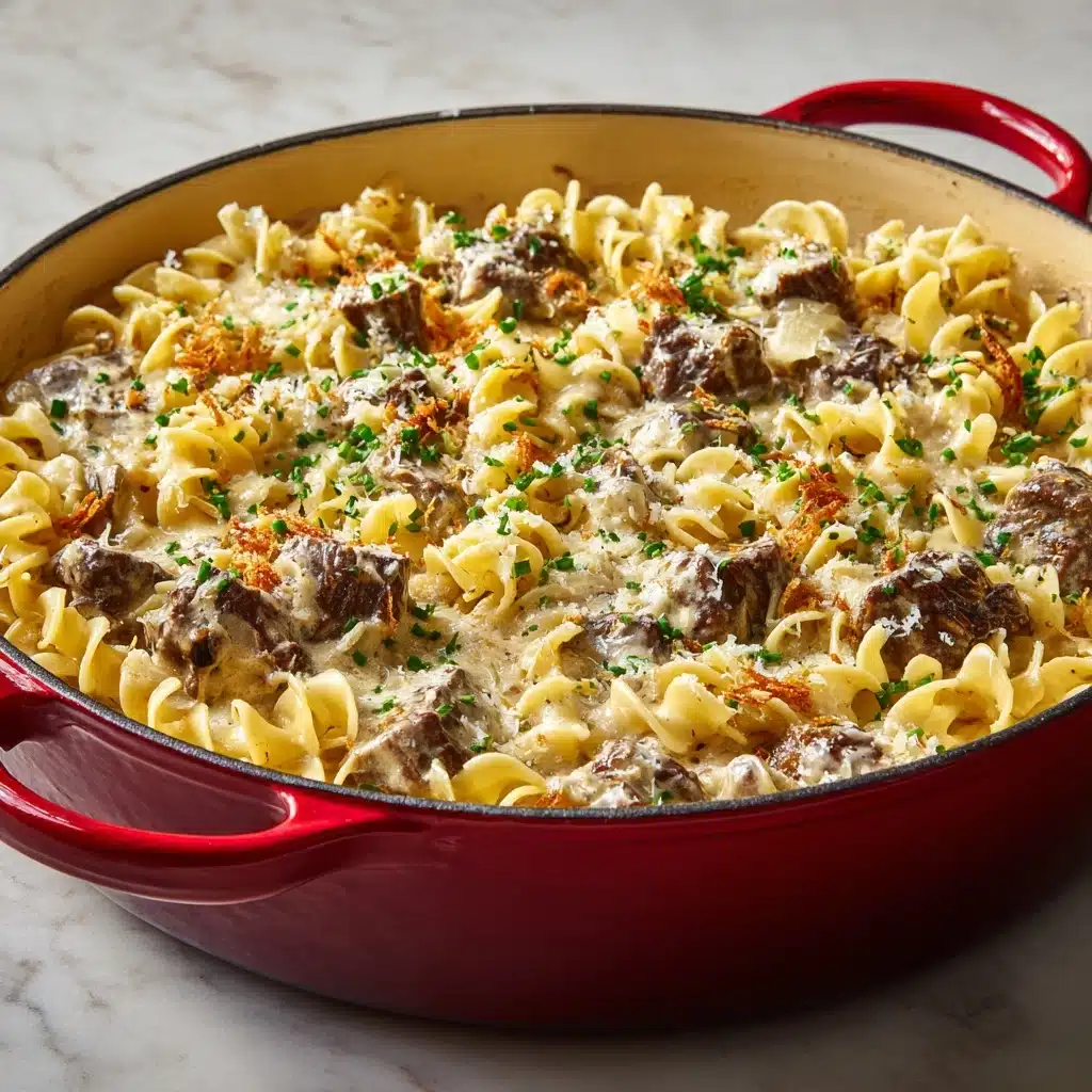 French Onion Beef and Noodles Recipe