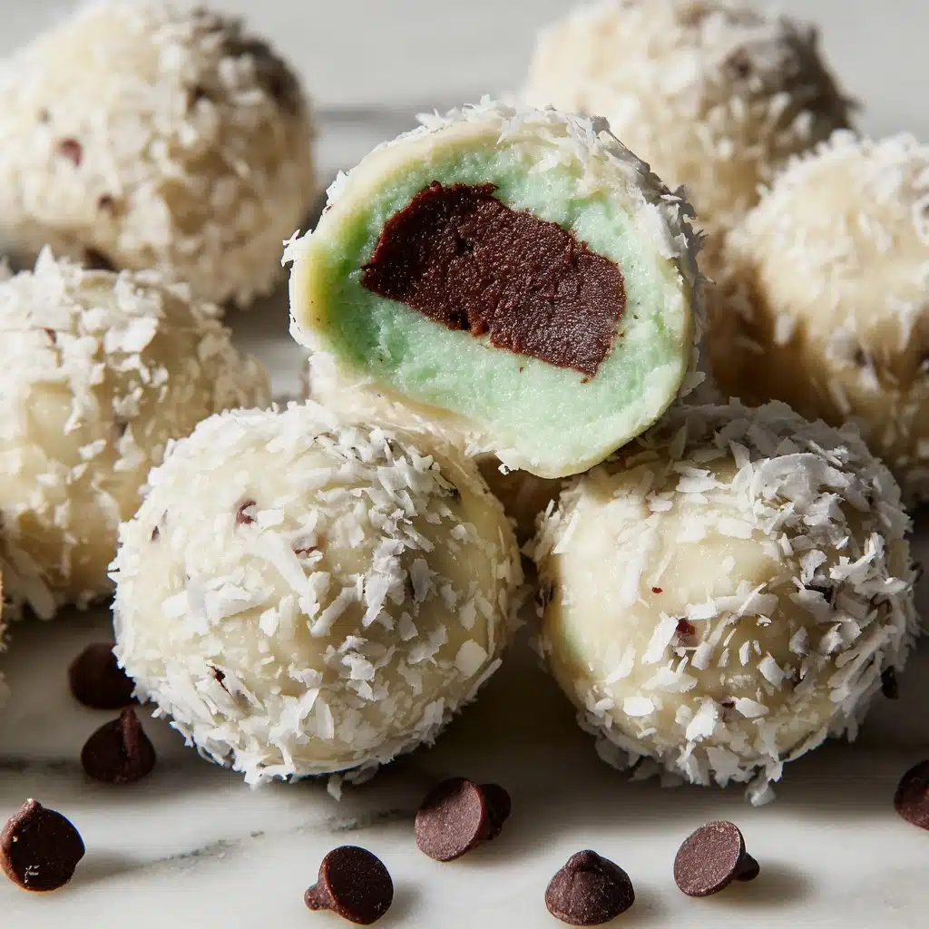 Mint Chocolate Chip Snowball Cookies Recipe