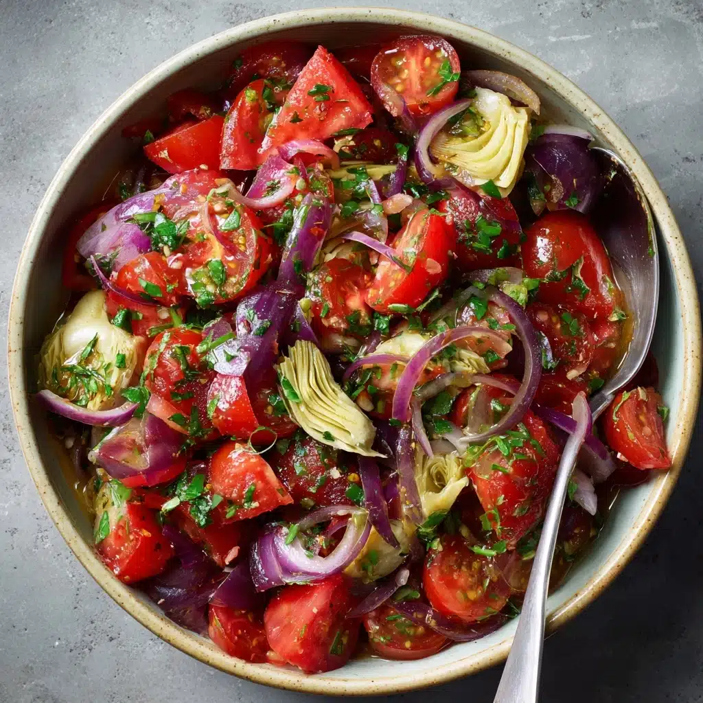 Tuscan Artichoke Tomato Salad Recipe - Recipe Image