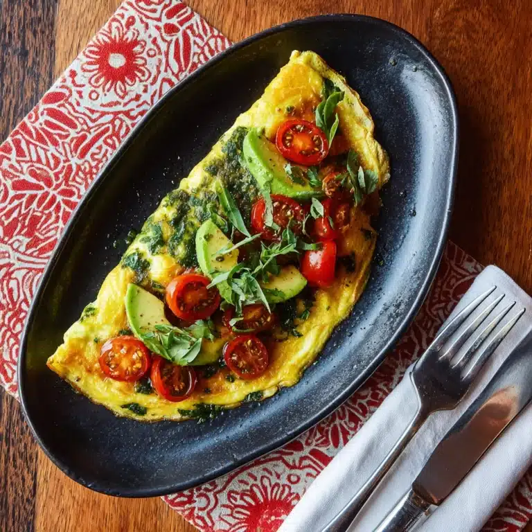 Avocado and Tomato Omelette Recipe
