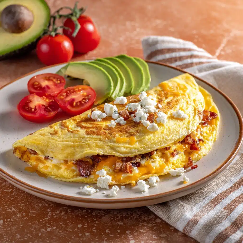 Avocado and Tomato Omelette Recipe - Recipe Image