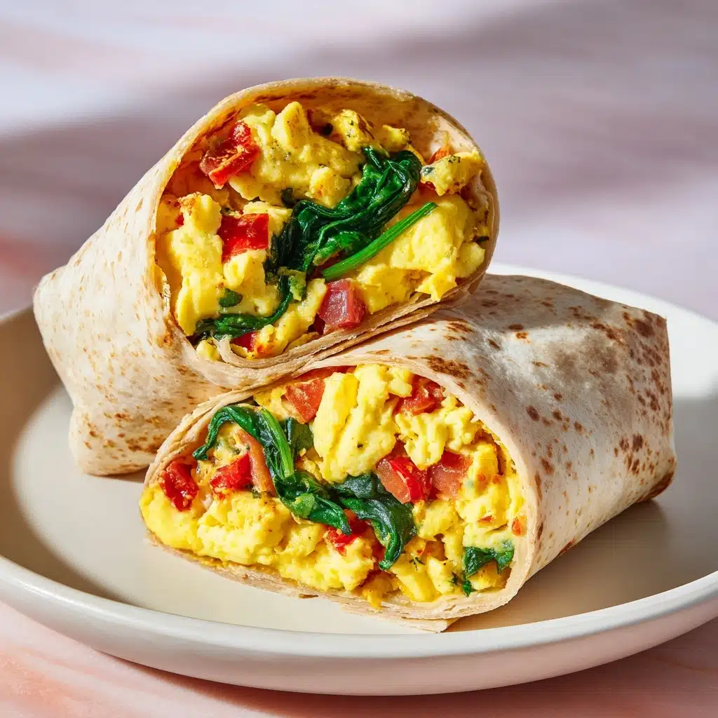 Egg and Spinach Breakfast Wrap Recipe - Recipe Image