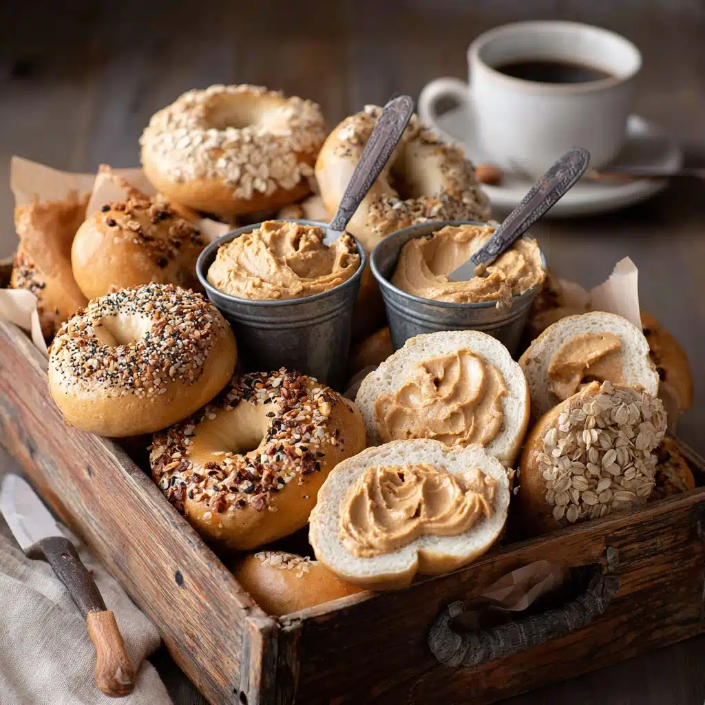 Cinnamon Raisin Bagels with Cream Cheese Recipe - Recipe Image
