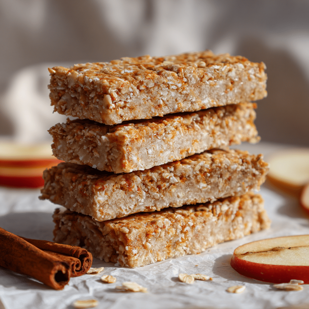 Apple Cinnamon Granola Bars Recipe - Recipe Image