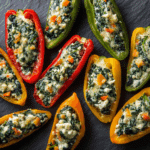 Spinach and Feta Stuffed Mini Peppers Recipe
