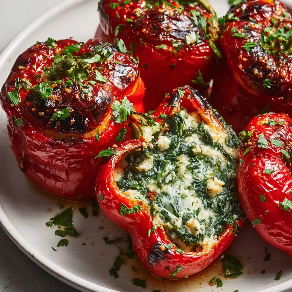 Spinach and Feta Stuffed Mini Peppers Recipe - Recipe Image