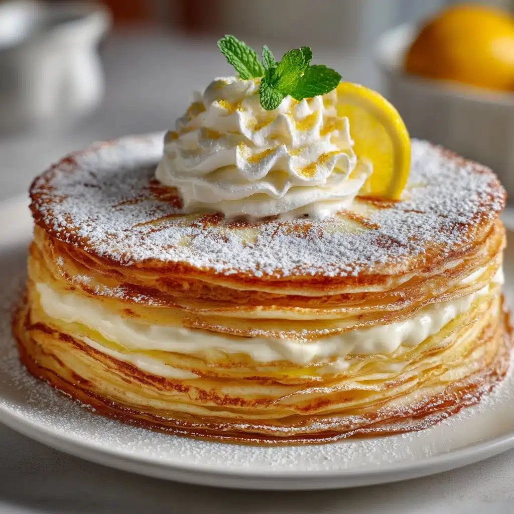 Lemon Crepe Cake (Basbousa) Recipe - Recipe Image