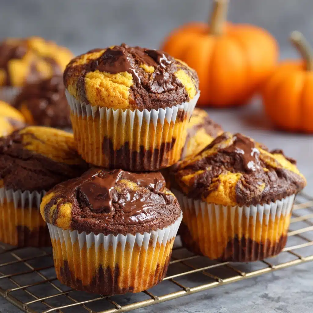 Molten Chocolate Pumpkin Muffins Recipe - Recipe Image