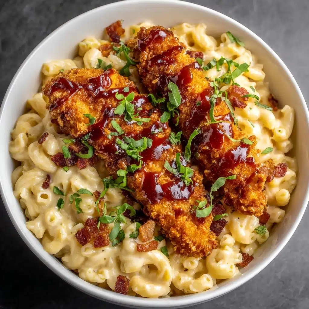Honey Pepper Chicken Mac Cheese Recipe - Recipe Image