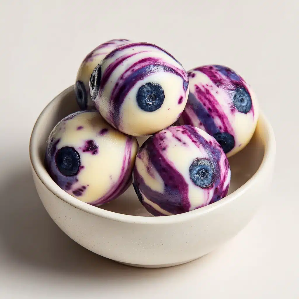Blueberry Swirl Yogurt Bites Recipe