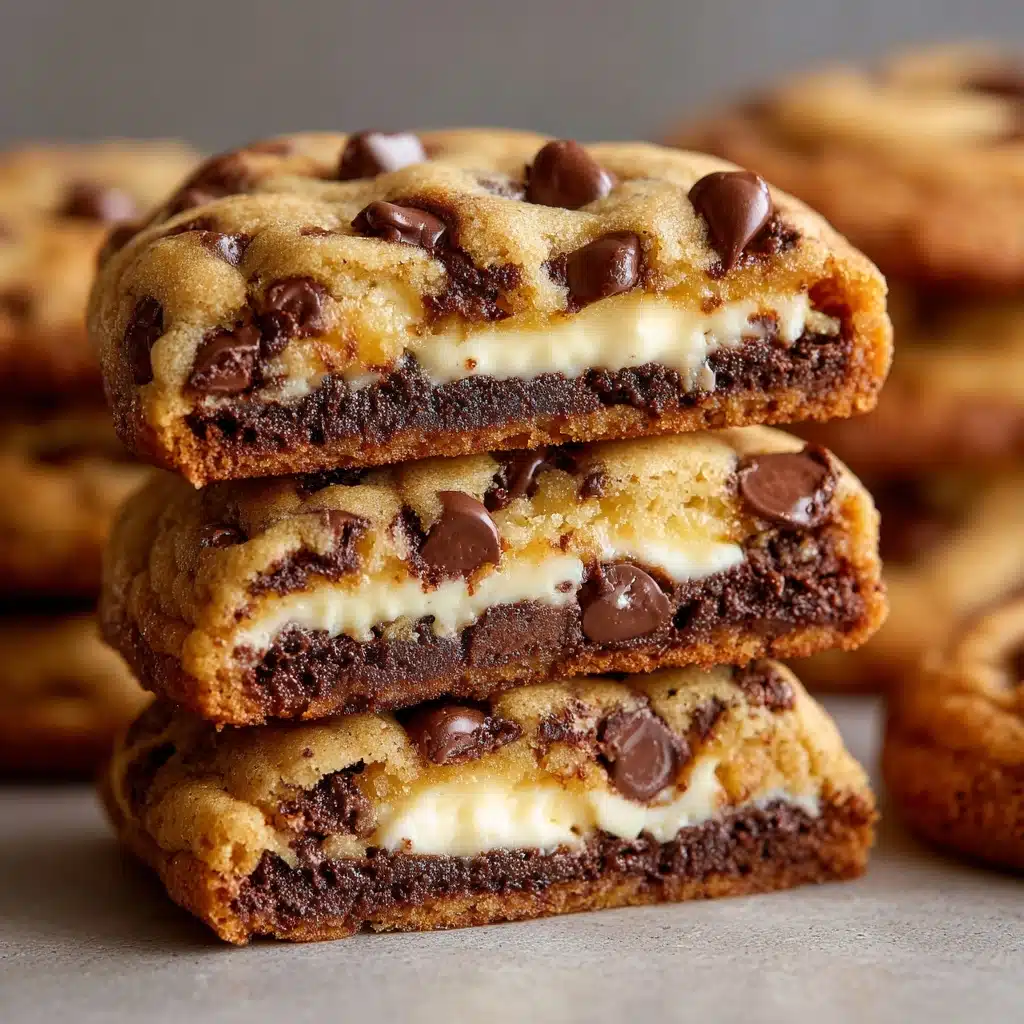 Cheesecake Stuffed Chocolate Chip Cookies Recipe - Recipe Image