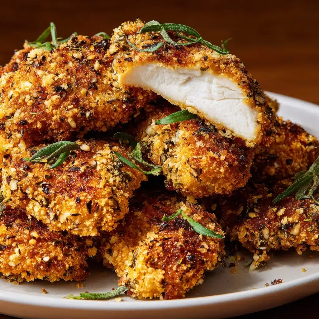 Crispy Garlic Parmesan Chicken Tenders Recipe - Recipe Image