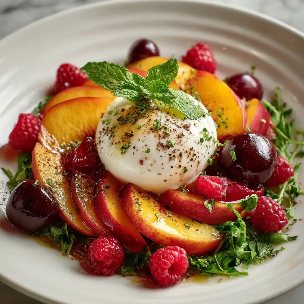 Peach Burrata Salad: A Summer Delight Recipe - Recipe Image