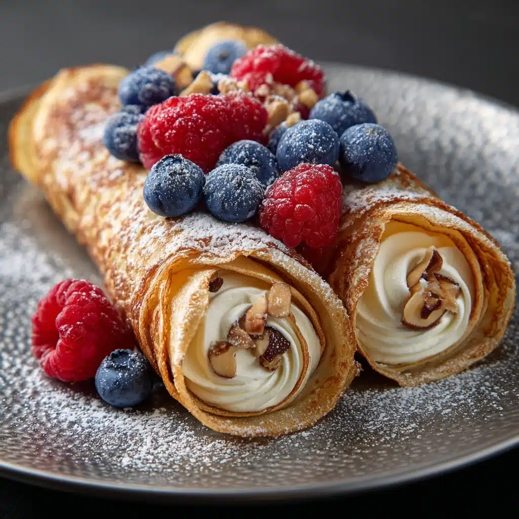 Cheesecake Crepe Roll-Ups Recipe - Recipe Image