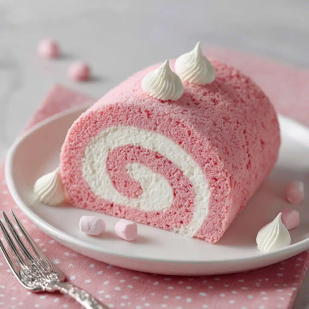 Japanese Cotton Candy Swiss Cake Roll Recipe - Recipe Image